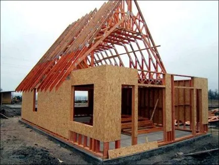 Casa cadru cu propriul său pas cu pas instrucțiunile mâini (până vată minerală) Casa Cadru cu propriile sale mâini ghid pas cu pas