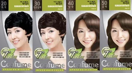 Coreeană richenna de colorare a părului și alte mărci de produse cosmetice secrete de la est