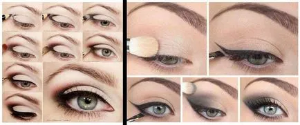 machiaj ochi frumos - fotografie cu descrierea aplicare incrementală (foto) ochi frumos make-up - pas cu pas fotografii cu o descriere a cererii