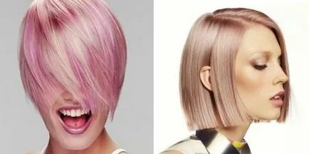păr Creative colorat în 2017 pe scurt păr mediu și lung (foto)