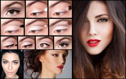 Frumos ochi machiaj - fotografie cu descrierea aplicare incrementală (frumos) ochi frumos make-up - pas cu pas fotografii cu o descriere a cererii