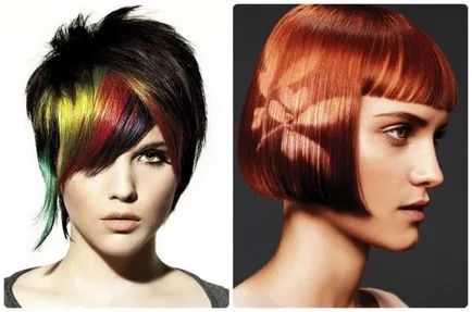 Creative tipuri de colorare a părului, caracteristici și foto