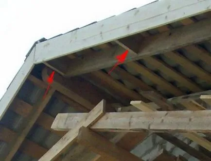 pazie și Hemming în construcția acoperișului casei