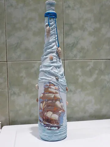master-class pe sticle de decorare chilot cu mâinile lor cu fotografii și video