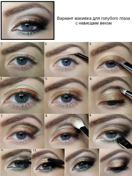 Make-up pentru secolul iminentă și crește tehnicile de pulverizare pentru ochi