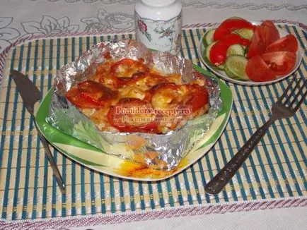 Talpa cu roșii și cartofi în cuptor (tomate) Talpa cu roșii și cartofi în cuptor