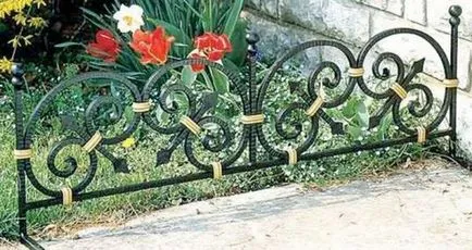 Garduri și garduri pentru paturi si paturi de flori, cu propriile lor mâini