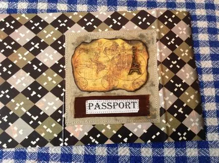 Acoperiți pentru un pașaport în domeniu scrapbooking trei opțiuni într-o clasă de master (capac) Acoperiți pe pașaportul în domeniu scrapbooking trei opțiuni într-o singură clasă de master-