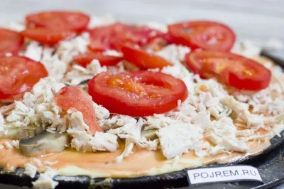 Pizza cu ciuperci de pui și - un pas cu pas reteta pentru modul de a găti cu fotografii (ciuperci) Pizza cu ciuperci de pui și - un pas cu pas reteta pentru modul de a găti cu fotografii