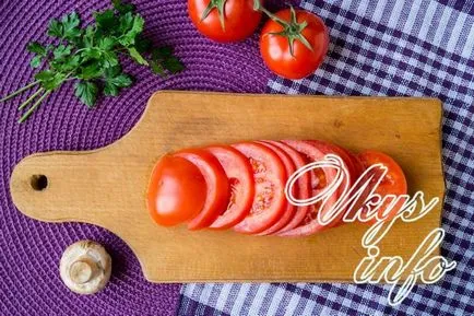 Pizza cu carne de pui si ciuperci - reteta cu fotografii