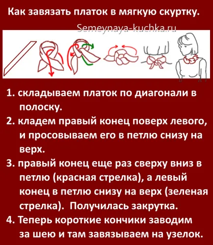Salul și eșarfă pe strat (25 de idei cum de a lega), o mână de familie (idei) Salul și eșarfă pe strat (25 de idei cum de a lega), o mână de familie