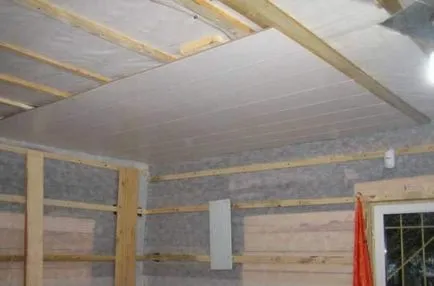 Plafonul este realizat din material plastic cu mâinile, portal de constructii