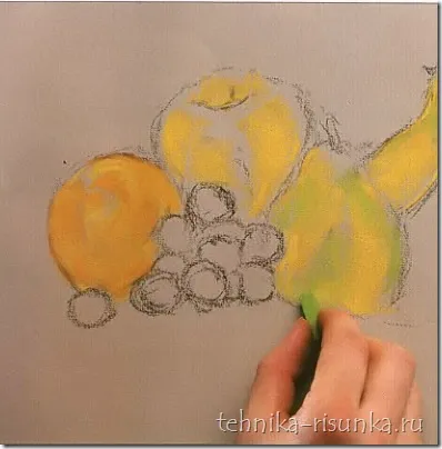 Desen de fructe bucata, lumea desen (un vârf ascuțit) Desenați o viață încă cu fructe, desen lume