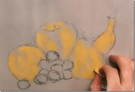 Desenați o viață încă cu fructe, desen lume (remiză) Desenați o viață încă cu fructe, desen lume