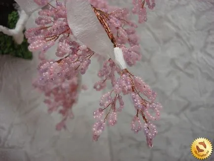 Sakura șirag de mărgele cu mâinile sale, o clasă de master pentru începători, țesut cu pas cu pas fotografii