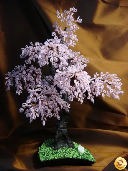 Sakura șirag de mărgele cu mâinile sale, o clasă de master pentru începători, țesut cu pas cu pas fotografii