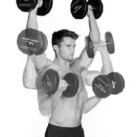 Exercitii cu gantere la domiciliu leagăn biceps, triceps, umeri, piept, spate și picioare la domiciliu