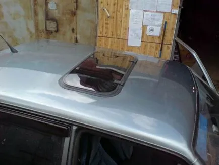 Instalarea trapa de pe acoperișul mașinii cu mâinile (acoperiș) Instalarea trapa de pe acoperișul mașinii cu mâinile