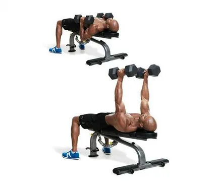 Exercitarea cu triceps gantera - complex pentru dezvoltarea musculaturii