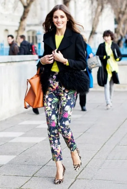 Trend 2015 pantaloni cu o imprimare color, și ce să poarte cu ei (2015) Trend 2015 pantaloni cu imprimare color și ceea ce poartă