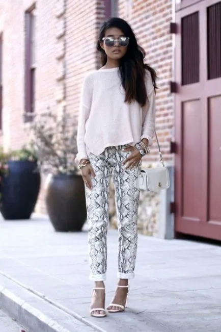 Trend 2015 pantaloni cu imprimare color și ceea ce poartă (tendință) Trend 2015 pantaloni cu imprimare color și ceea ce poartă