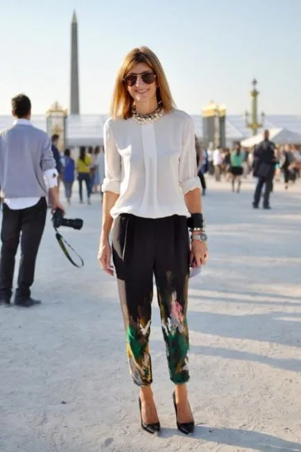 Trend 2015 pantaloni cu o imprimare color, și ce să poarte cu ei (2015) Trend 2015 pantaloni cu imprimare color și ceea ce poartă