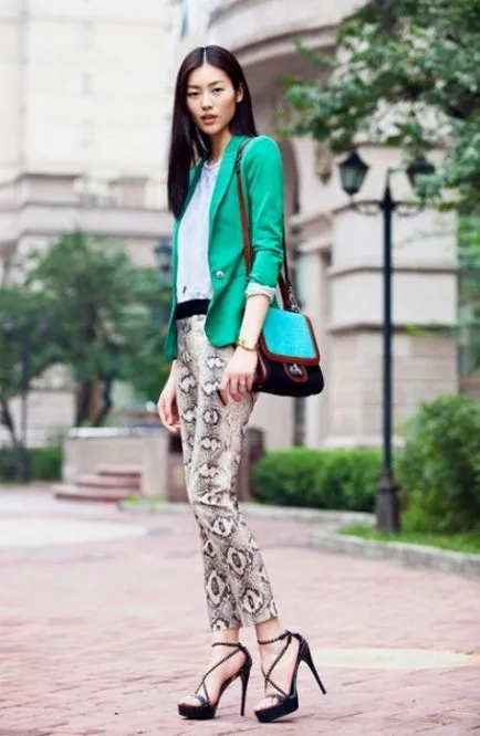 Trend 2015 pantaloni cu imprimare color și ceea ce poartă (tendință) Trend 2015 pantaloni cu imprimare color și ceea ce poartă