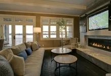 Cameră într-un design privat acasă interior și fotografie în sat, cum de a decora si va furniza, construcții și