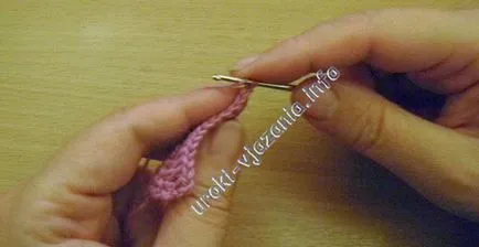 coloană Crochet cu sc