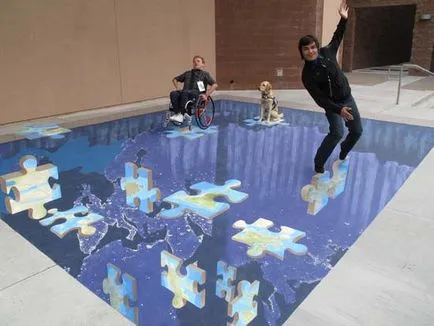 45 cele mai bune imagini 3D pe asfalt (Alice Wonderland) 45 Cele mai bune imagini 3D pe asfalt