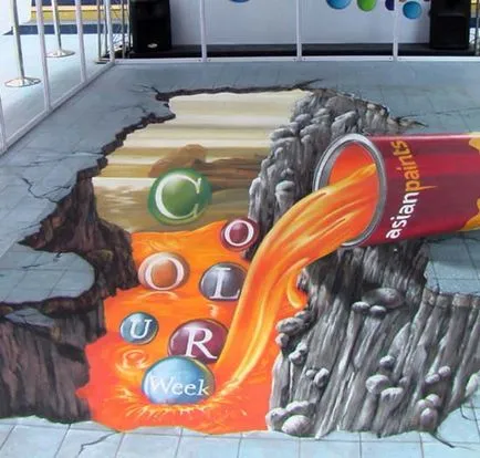 45 cele mai bune imagini 3D pe asfalt (Alice Wonderland) 45 Cele mai bune imagini 3D pe asfalt