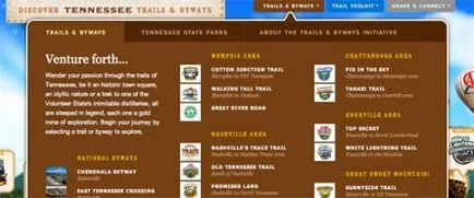 50 Exemple de meniuri pull-down în web design