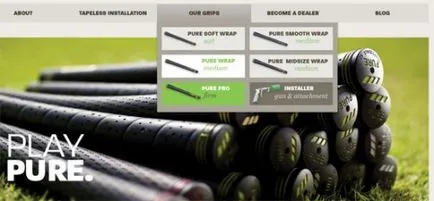 50 Exemple de meniuri pull-down în web design