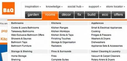 50 Exemple de meniuri pull-down în web design