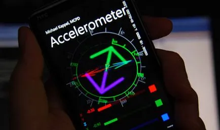 Accelerometrul în telefon că acest principiu de funcționare, fotografii