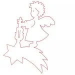 Îngerii de hârtie pentru Crăciun cu mâinile lor (îngeri) Îngerii de hârtie pentru Crăciun cu mâinile lor