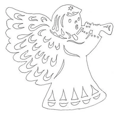 Îngerii de hârtie albă - 8 opțiuni (descriere și template-uri), o cutie de idei și ateliere de lucru (înger) Îngerii de hârtie albă - 8 opțiuni (descriere și template-uri), o cutie de idei și ateliere