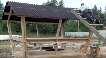 Mobilier de grădină pentru a da pe mâini o fotografie, desene, construcții (mână) Mobilier de grădină pentru a da pe mâini o fotografie, desen, clădire