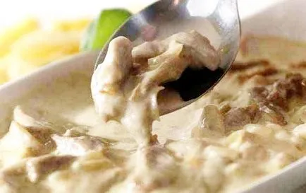 Carne de vită Stroganoff - Retete de carne de vită befstroganova