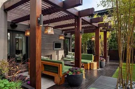 Mobilier de grădină pentru a da pe mâini o fotografie, desene, construcții (chioșc) Mobilier de grădină pentru a da pe mâini o fotografie, desen, clădire