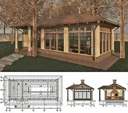 Pavilioane cu mâinile deschise și închise desene, dimensiuni, scheme, proiecte și modele de pavilioane (mâini) Pavilioane cu mâinile deschise și închise desene, dimensiuni, scheme, proiecte și modele de pavilioane