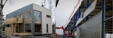 Panouri Cendvichnye pentru construirea casei cu fotografii