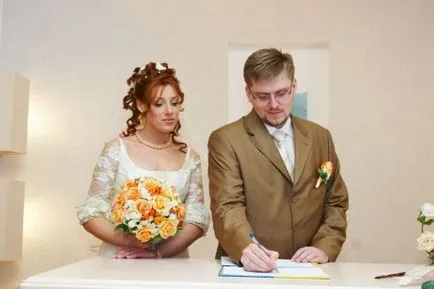 Ceremonia de pictura din biroul de registru o listă de necesar