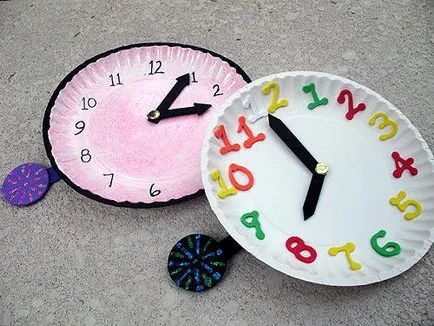 Ceasuri de mână - Artizanat cu mâinile lor din plăci de carton sau hârtie, jucării și jocuri educative (ore) Ceasuri de mână - Artizanat cu mâinile lor din plăci de carton sau hârtie, jucării și jocuri educative