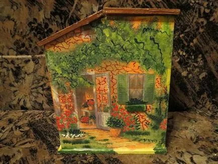 Ceainarie in tehnica decoupage detaliate master-class