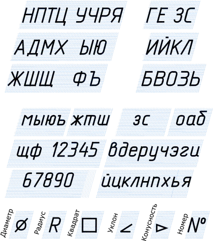 Desen fonturi, geometrie descriptivă