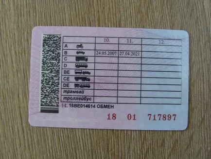 Ceea ce înseamnă ca permis de conducere