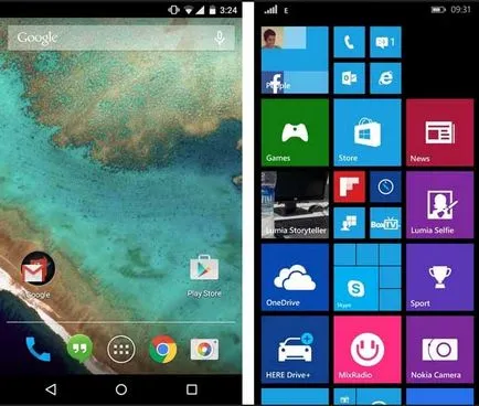 Care este cel mai bun sistem de operare „Android“ sau „windose“