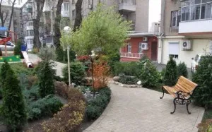 Aceasta este o parte a proprietății comune într-o casă de apartamente