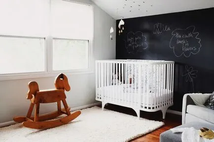 Să cretă, sau cum se utilizează ardezie în interiorul 8 de idei inspiratoare și (ardezie în pepinieră) Să cretă, sau cum se utilizează ardezie în interiorul 8 de idei inspiratoare și